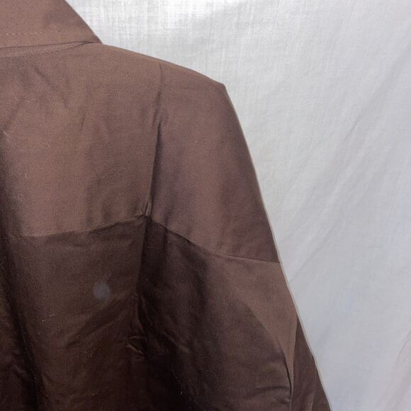 Evolution Men’s Thick Work Shirt Size 5XL Brown Workwear Rugged Comfort NWT - Picture 10 of 12